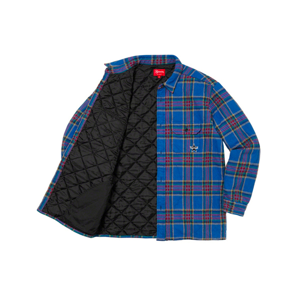 Supreme FW21 Week 12 Quilted Plaid Flannel Shirt