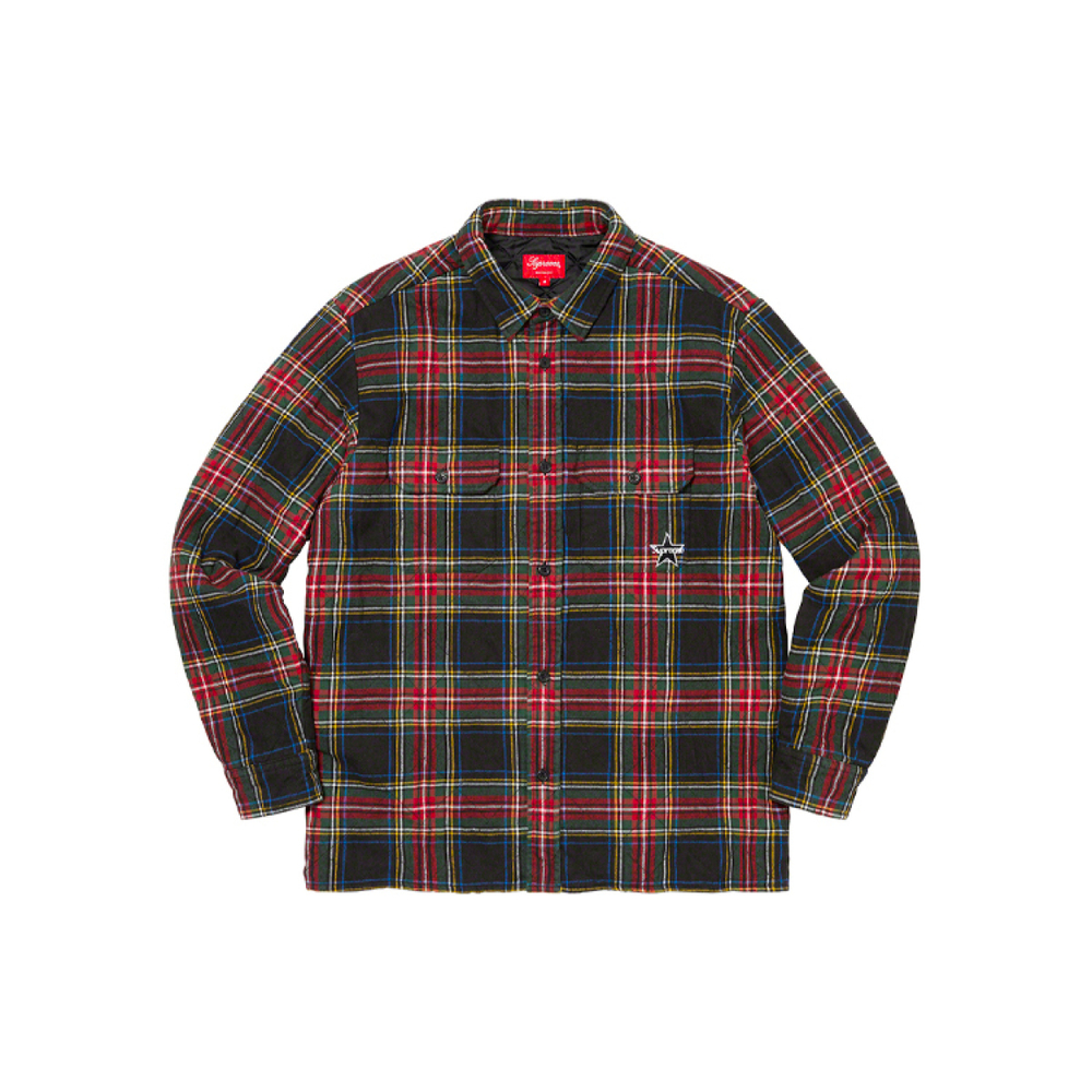 Supreme FW21 Week 12 Quilted Plaid Flannel Shirt