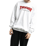 Thrasher Outlined Crew Sweater Ash Gray