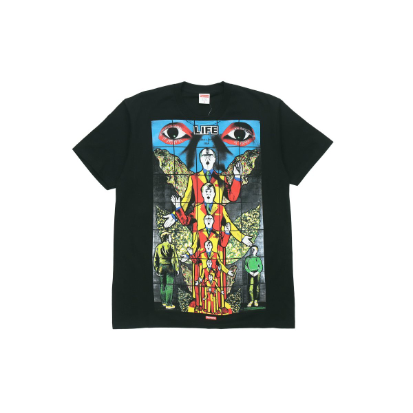 Supreme SS19 x Gilbert x George LIFE Tee Black T
