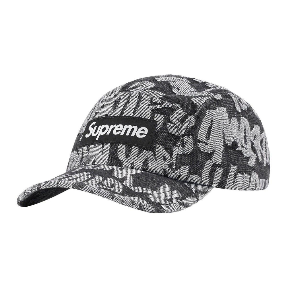 Supreme Week 13 Fat Tip Jacquard Denim Camp Cap