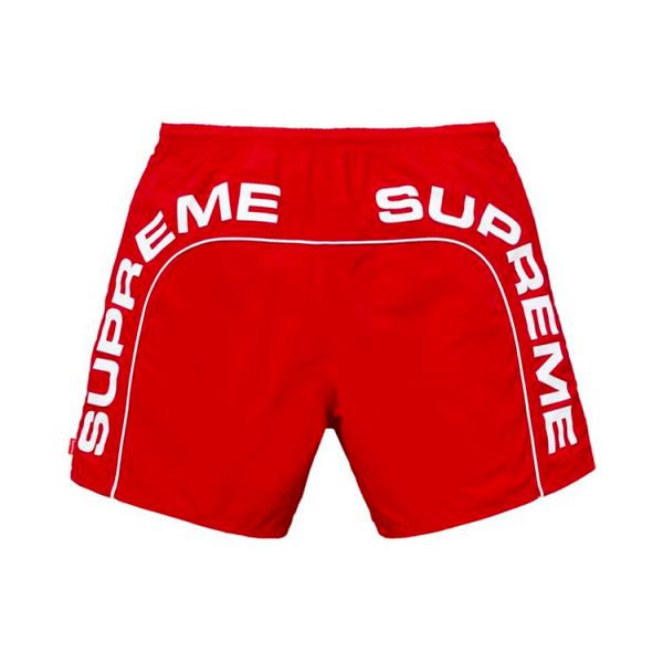 Supreme SS18 Arc Logo Water Short Red Logo