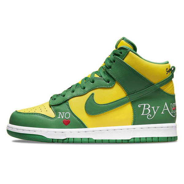 Supreme x Nike Dunk High "Brazil"