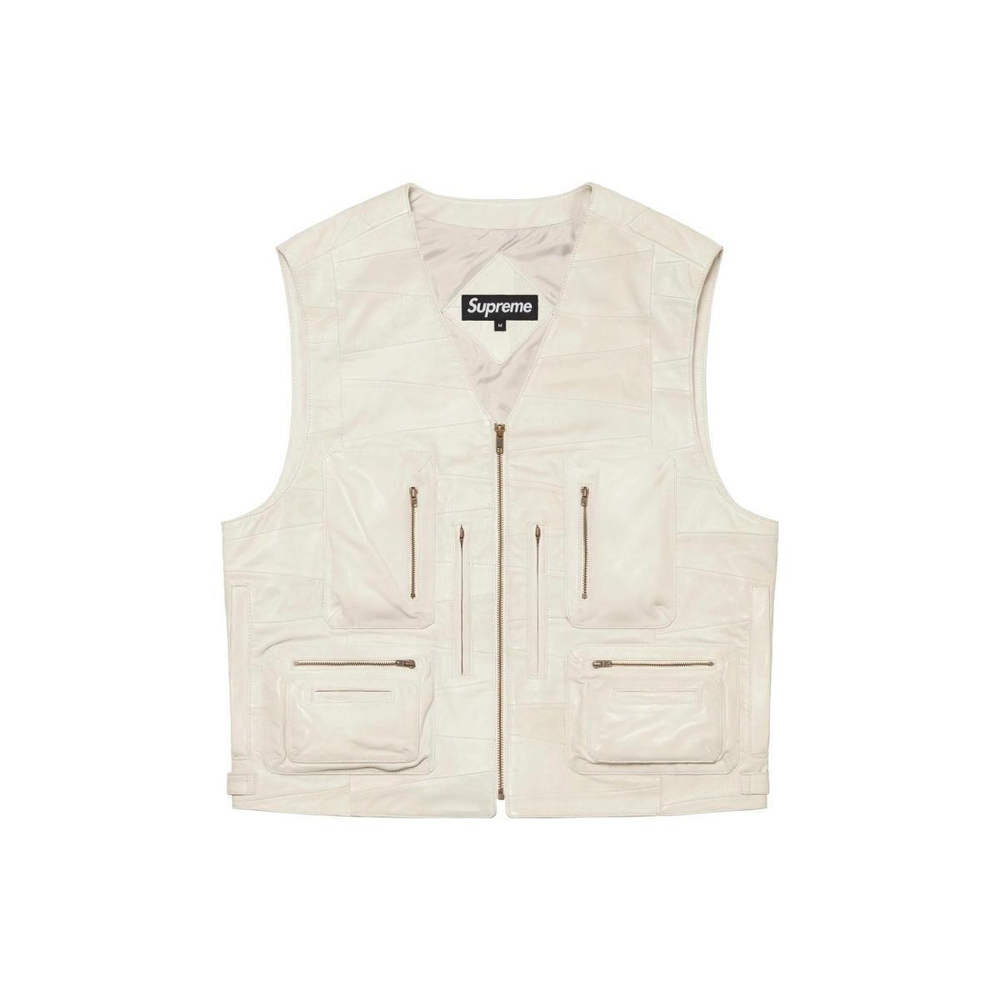 Supreme SS23 Week 4 PATCHWORK LEATHER CARGO VEST V