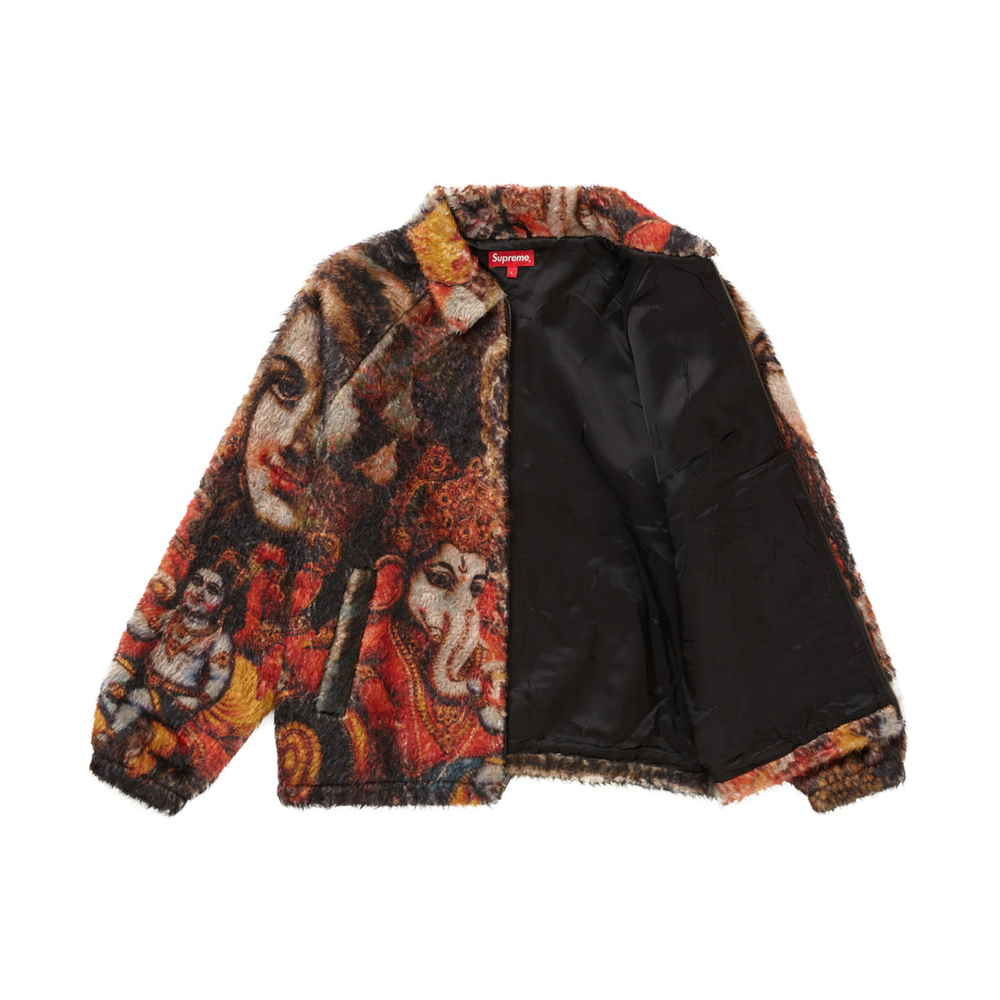 Supreme FW19 Week 13 Ganesh Faux Fur Jacket Black