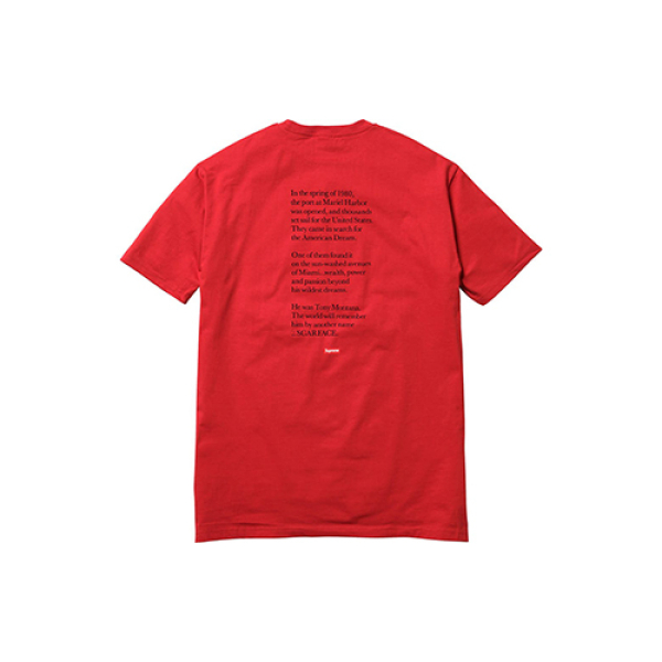 Supreme FW17 Scarface Shower Tee Red T
