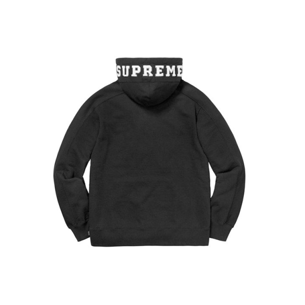 Supreme FW18 Paneled Hooded Sweatshirt Black