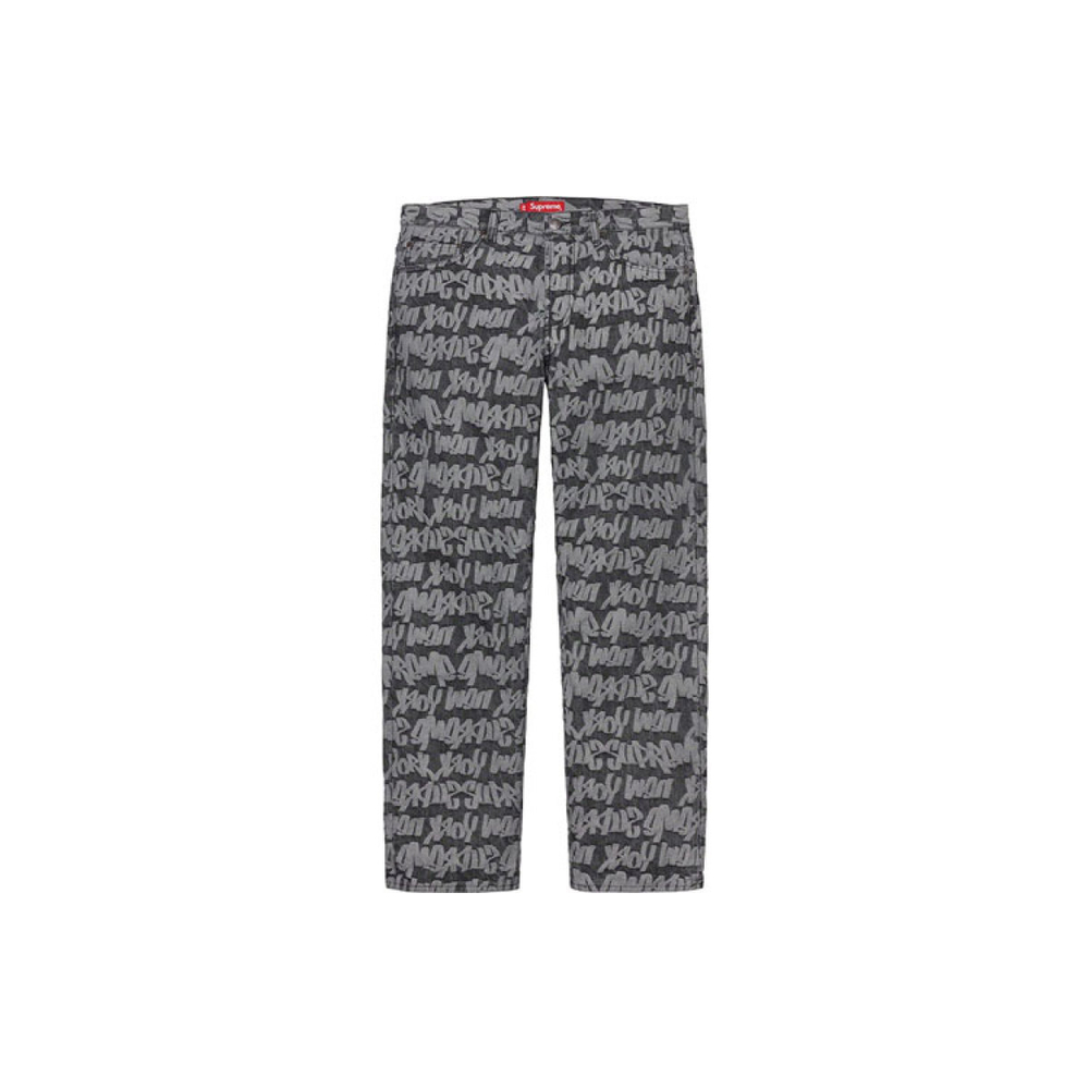 Supreme SS22 Fat Tip Jacquard Regular Jean