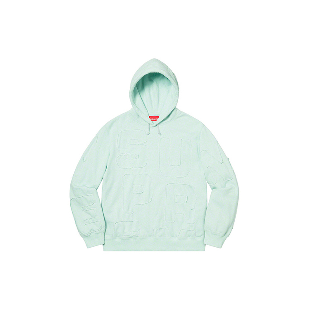 Supreme SS20 Week 6 Cutout Letters Hooded Sweatshirt