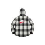 Supreme x Nike Plaid Hooded Sweatshirt Black Logo