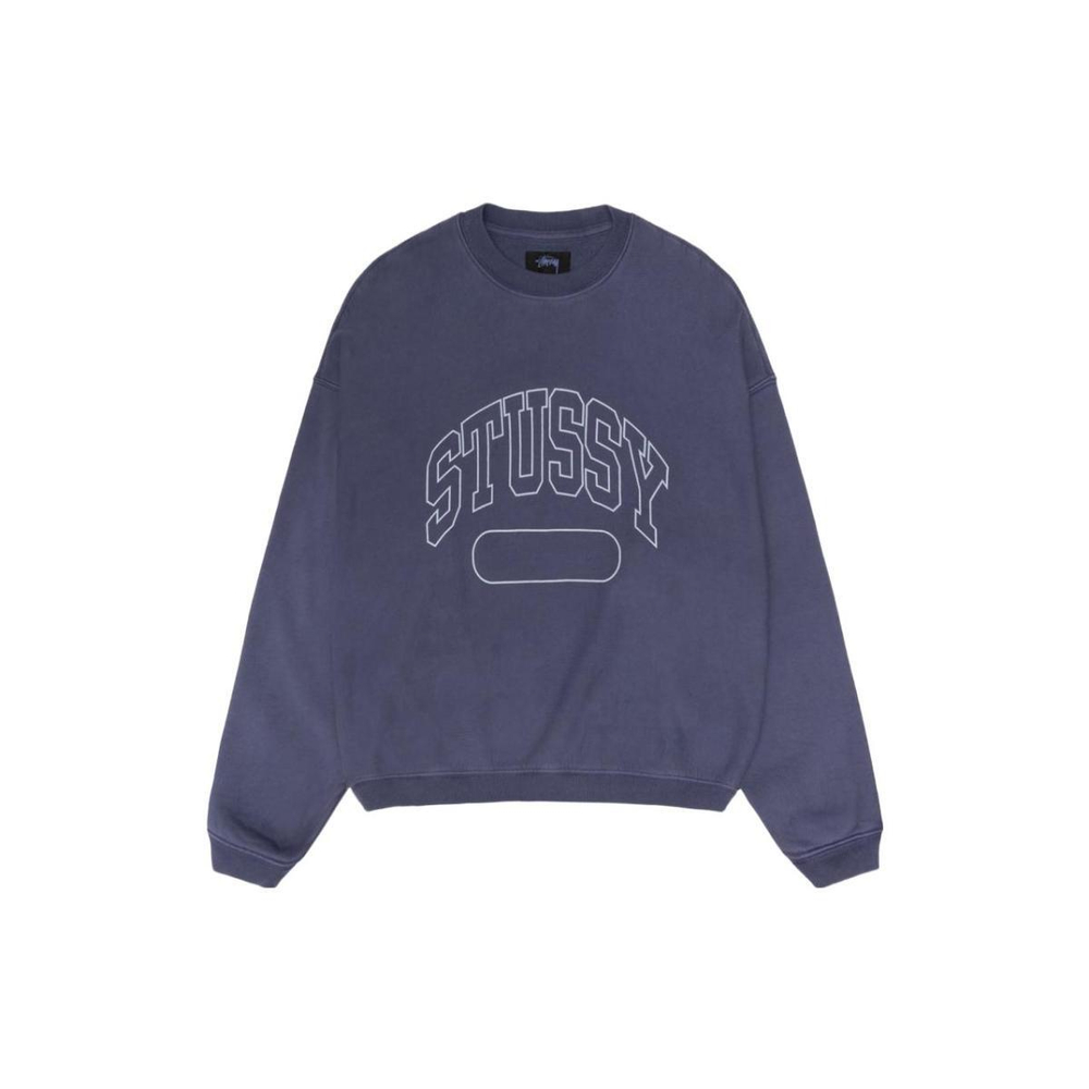 Stussy FW23 VARSITY OVERSIZED CREW Logo
