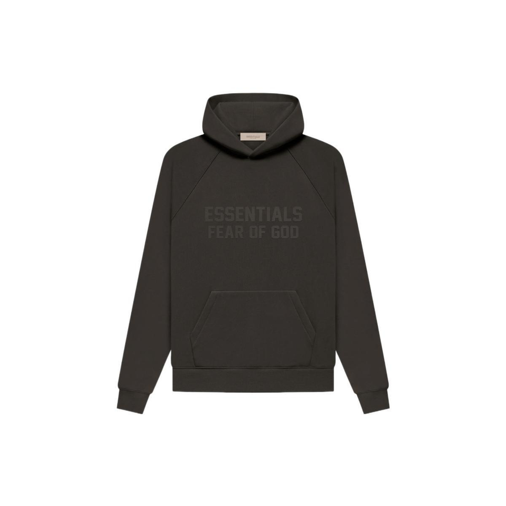 Fear of God Essentials FW22 Essentials Hoodie Wood Off Black Logo