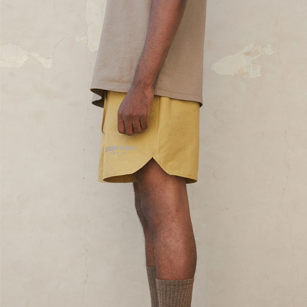 Fear of God Essentials FW21 Volley Short Amber Logo