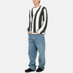 Stussy FW23 STRIPE BRUSHED CARDIGAN
