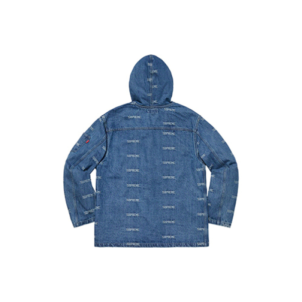 Supreme SS19 Logo Denim Turnout Jacket Denim Logo
