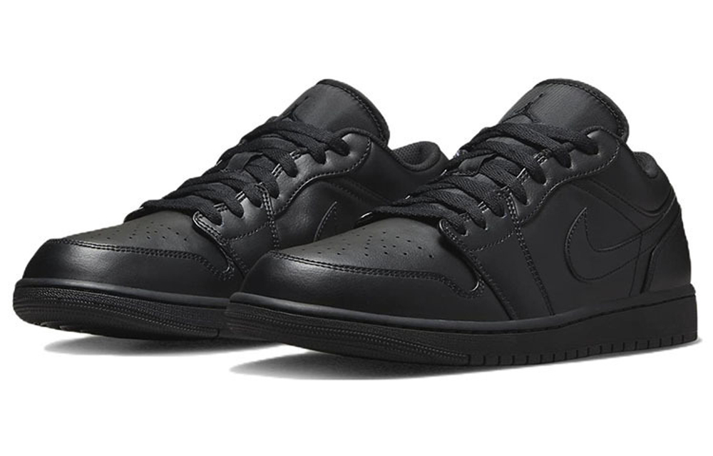 Jordan Air Jordan 1 Low "Triple Black" Vintage Basketball Shoes Men's Black