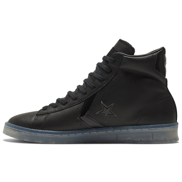 Converse Cons Pro Leather High"Black Ice Black Clear"