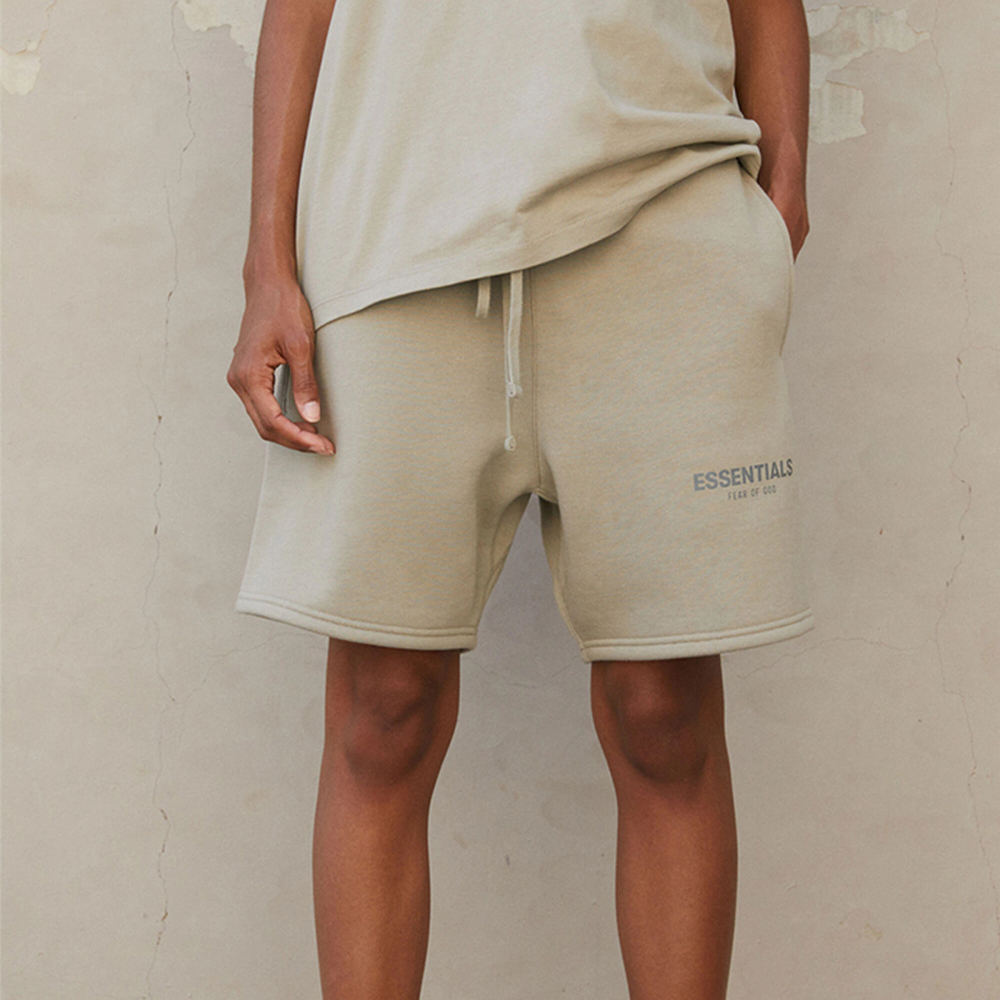 Fear of God Essentials FW21 Sweatshort Pistachio Logo