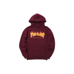 Thrasher Flame Logo Hoodie Maroon