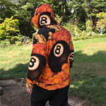 Supreme FW19 Week 1 Martin Wong 8-Ball Hooded Sweatshirt