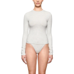 SKIMS COTTON JERSEY T LIGHT HEATHER GREY/