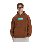 Supreme FW17 Box Logo Hooded Sweatshirt Brown Logo