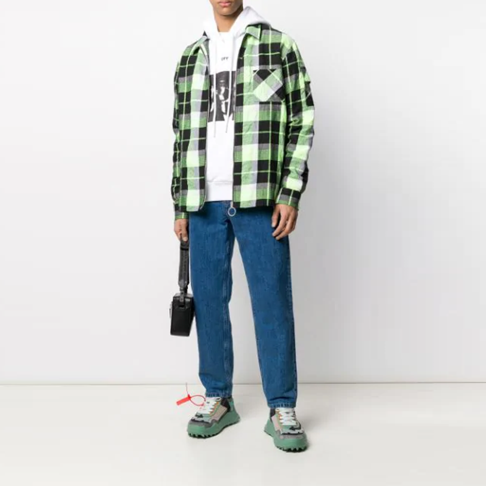 OFF-WHITE White Spray Painting Hoodie