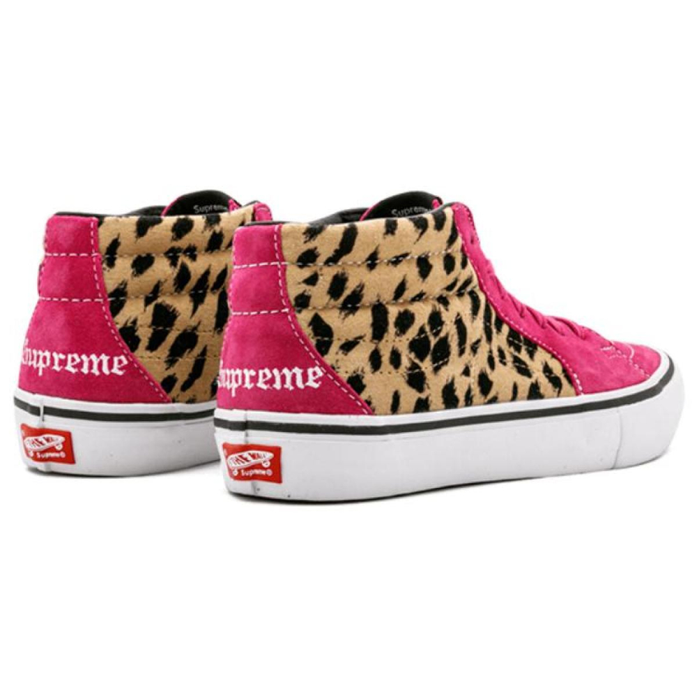 Supreme x Vans SK8 Velvet Leopard Magenta
