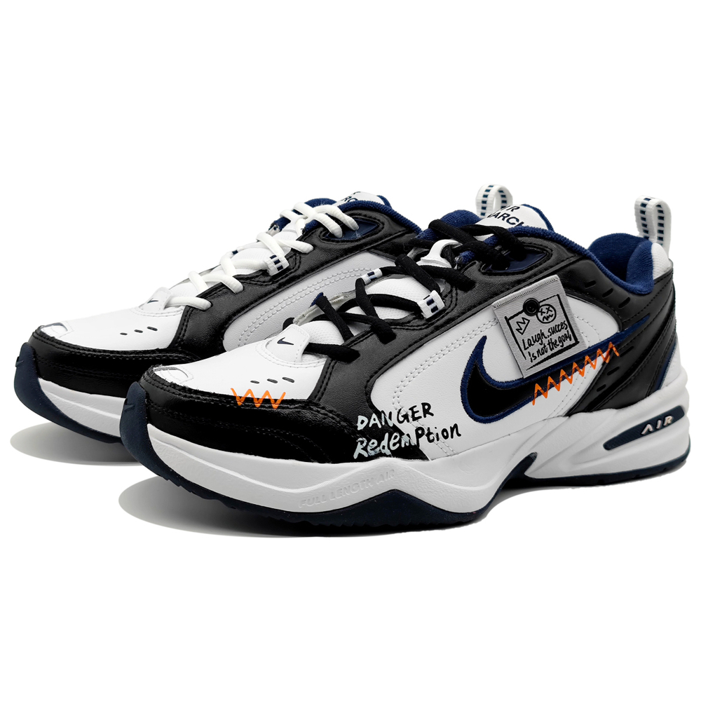 【 】 Nike Air Monarch 4 White Navy PU