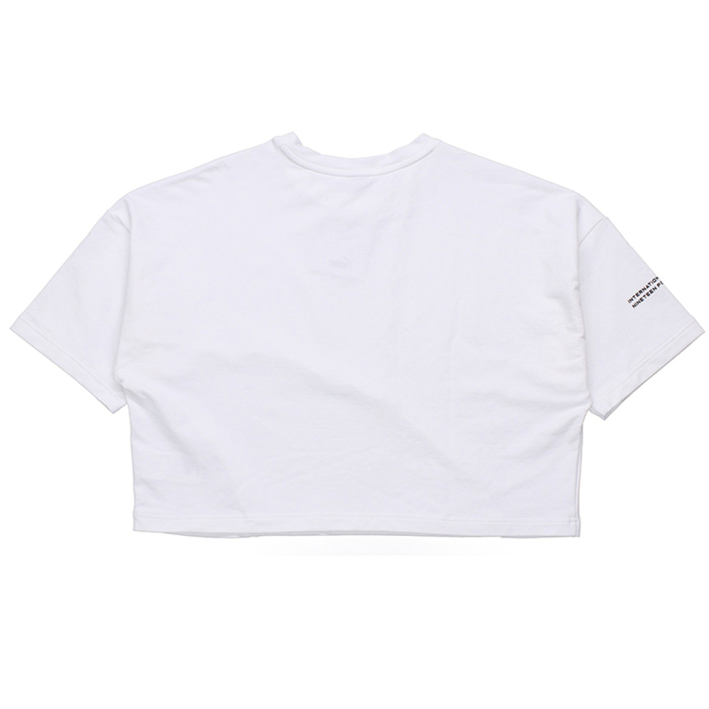 PUMA Evide Form Stripe Crop Tee Logo T