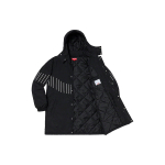 Supreme FW19 Week 13 Pinstripe Panel Sports Parka Black