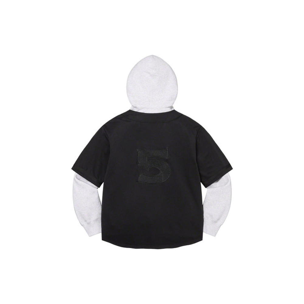 Supreme SS22 Week 16 Baseball Jersey Hooded Sweatshirt
