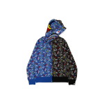 BAPE BE@RBRICK Camo x BE@R Shark Half Full Zip Hoodie Multi