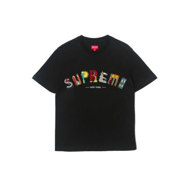 Supreme SS19 City Arc Tee Black Logo T