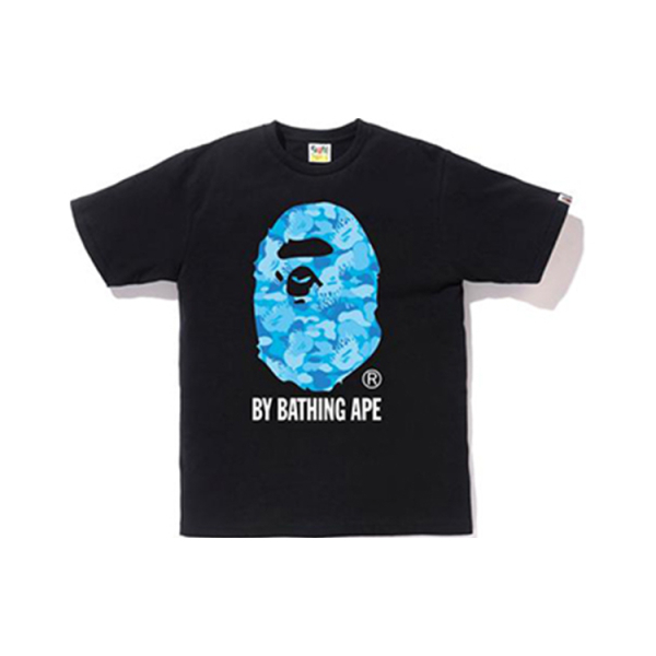 A BATHING APE BAPE FIRE CAMO BY TEE MENS T