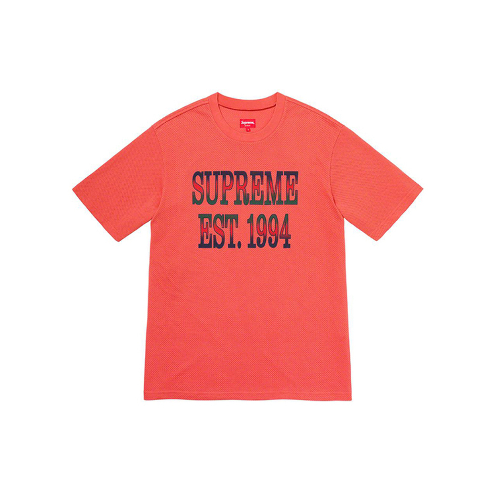 Supreme SS20 Week 7 Cotton Mesh Gradient Logo S/S Top Logo T