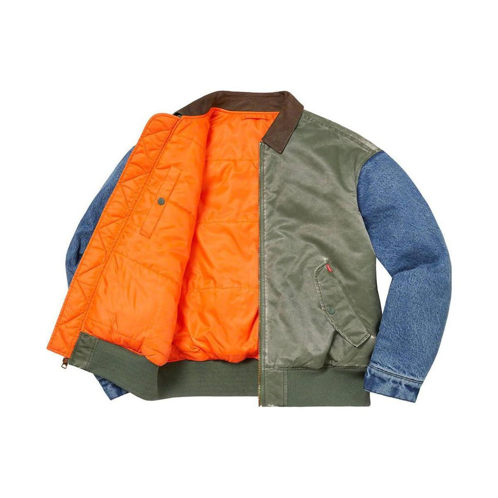 Supreme SS23 Week7 Denim Sleeve Ma-1 MA-1