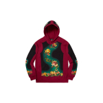 Supreme SS19 x Jean Paul Gaultier Floral Print Hooded Sweatshirt Red