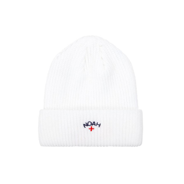 NOAH Nyc Core Logo Beanie White
