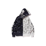 A BATHING APE x neighborhood camo shark full zip hoodie