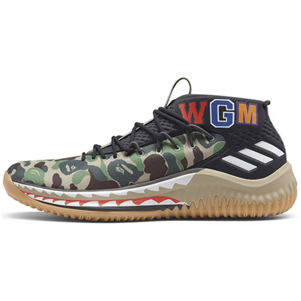 A BATHING APE x adidas D lillard 4 Green Camo
