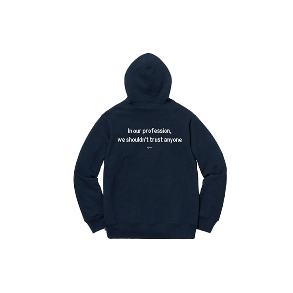 Supreme FW18 The Killer Hooded Sweatshirt Navy