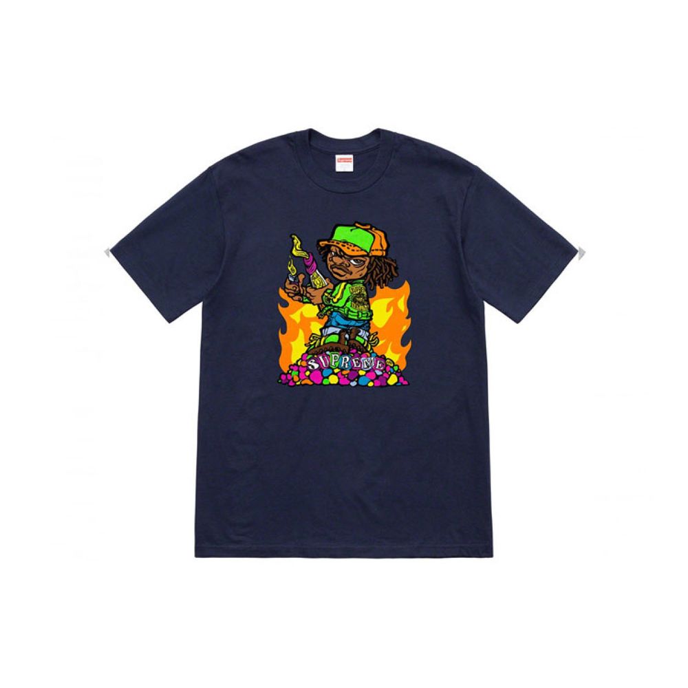 Supreme SS19 Molotov Kid Tee Navy T