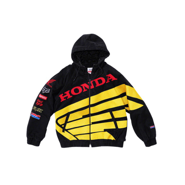 Supreme FW19 Week 6 x Honda x Fox Racing Puffy Zip Up Work Jacket