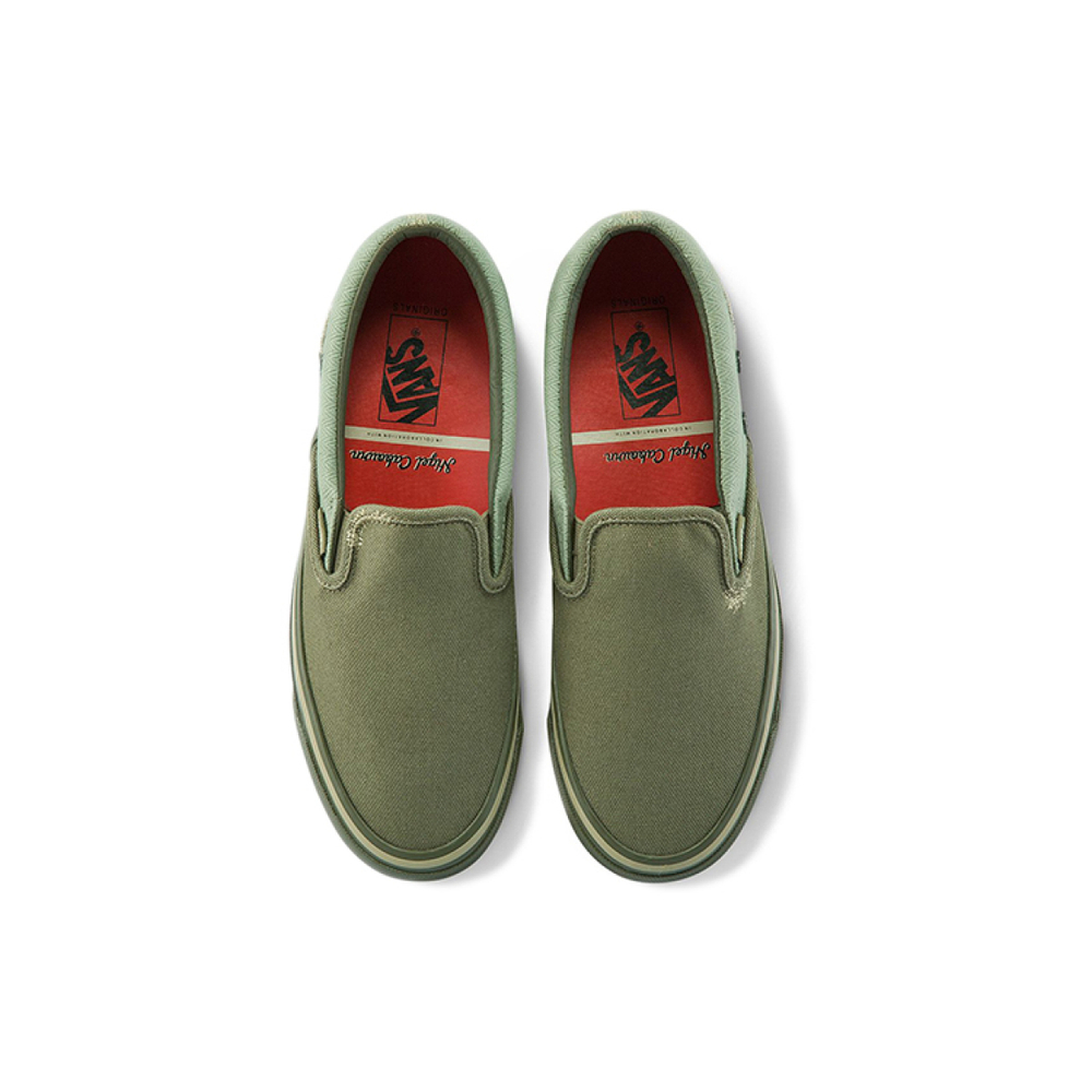 Nigel Cabourn x Vans slip-on Vault OG LX