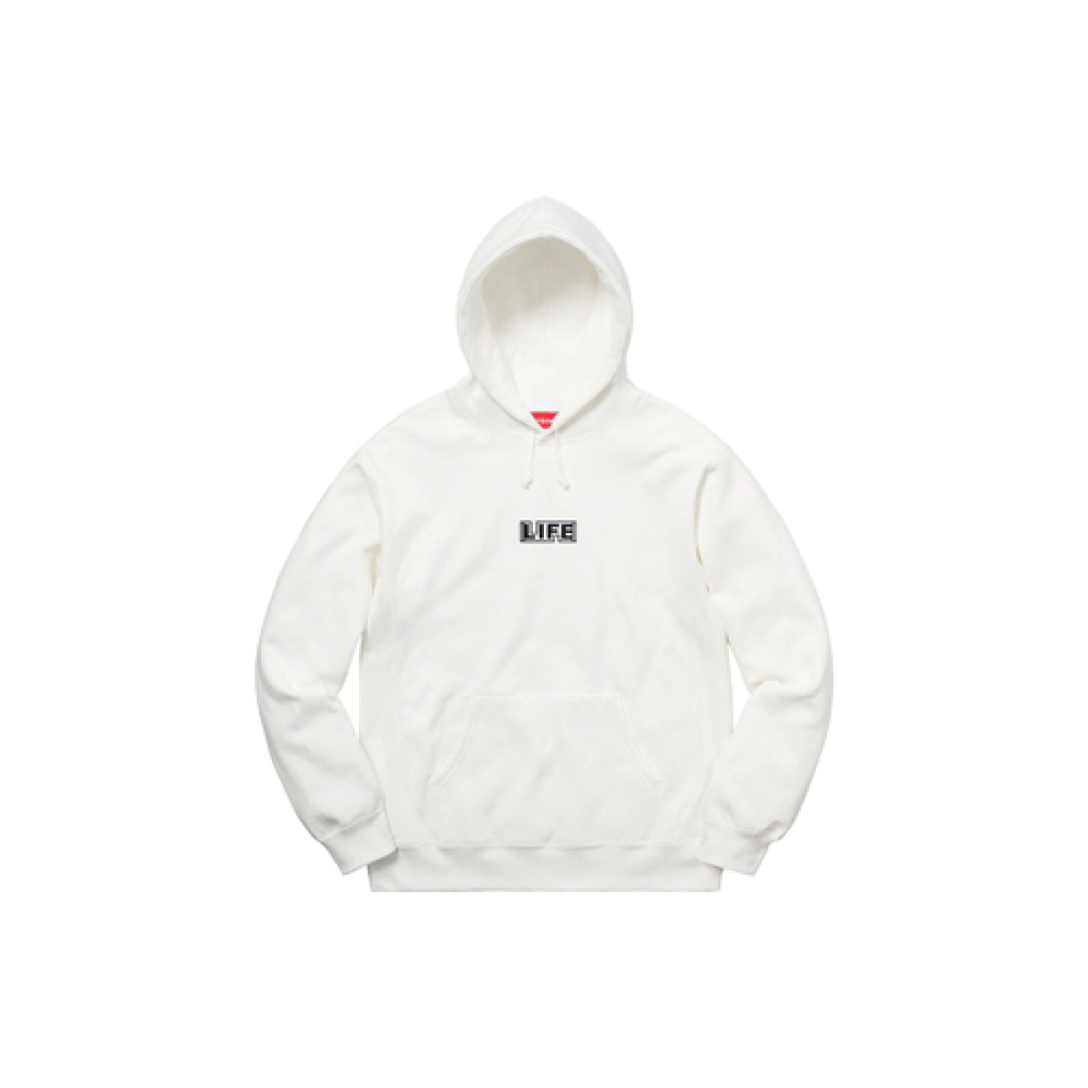 Supreme SS19 Gilbert x George Life Hooded Sweatshirt White