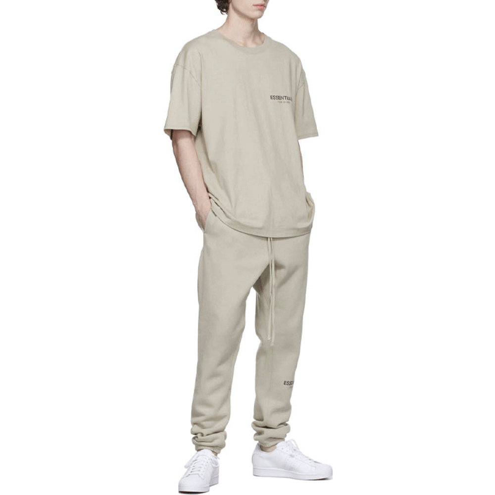 Fear of God Essentials FW21 Beige/Linen Logo T