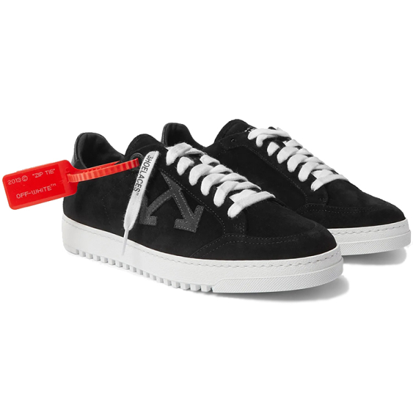 OFF-WHITE 2.0 Leather Trimmed Suede Sneakers