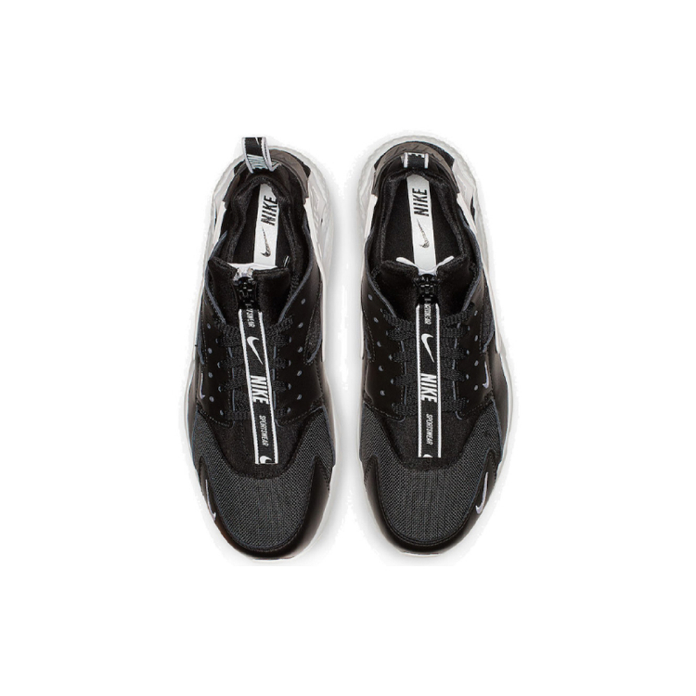 Nike Huarache Run Zip Black White