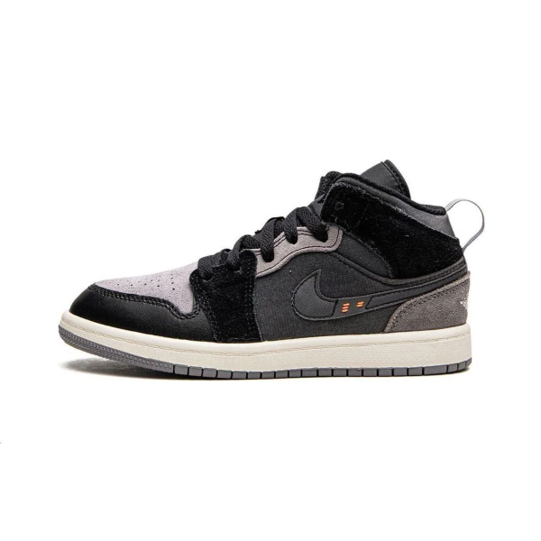 Jordan Air Jordan 1 Mid SE "Craft Inside Out Black" PS